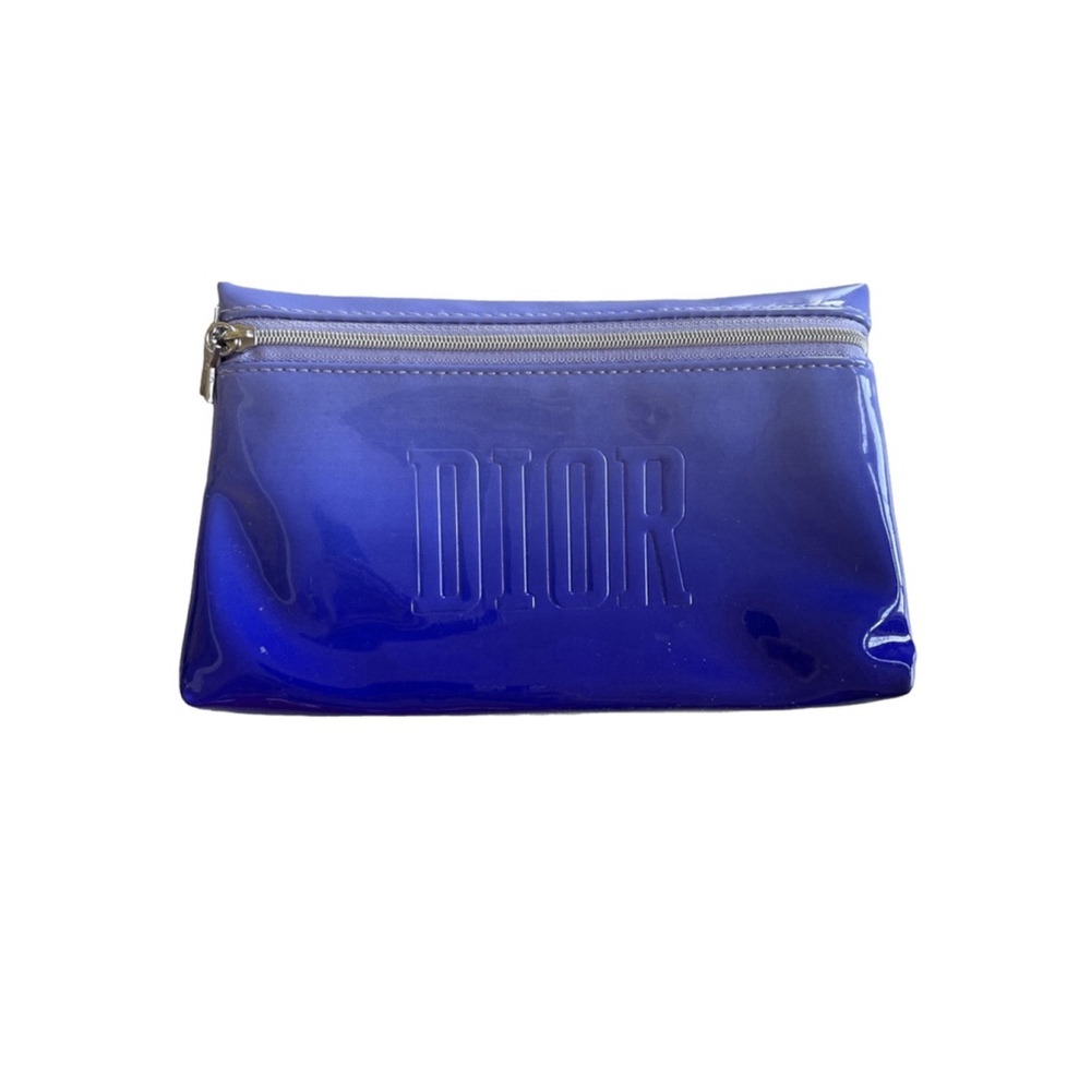 Dior Blue Purple Cosmetic Bag